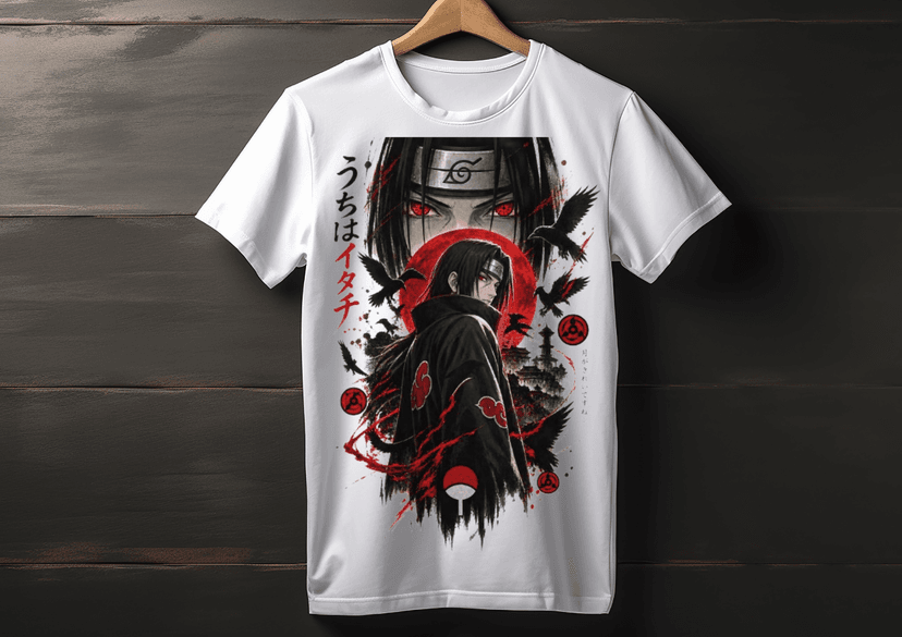 PAIN STREETWEAR β Crimson Shadow White Graphic T-Shirt